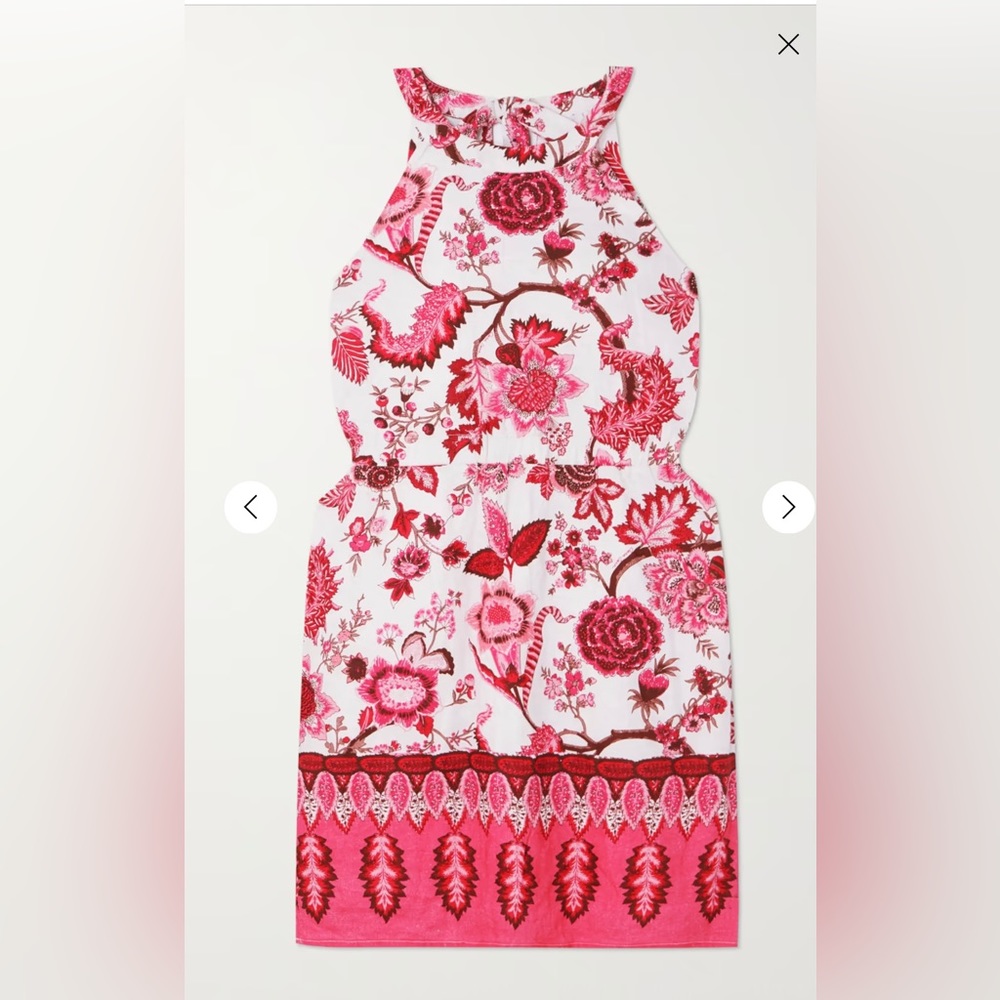 CARA CARA Savannah cutout floral-print mini